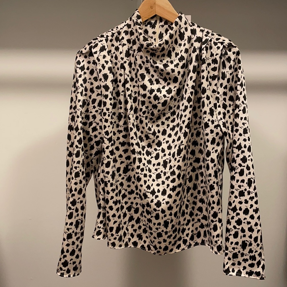 Zara, XS cowl neck silk blouse, NWT